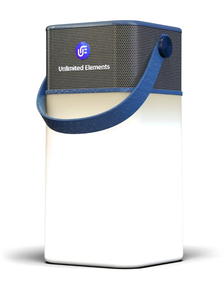3D Light & Bluetooth Speaker_blue
